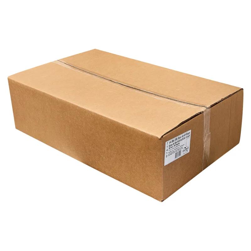 Duro® Bag 1/4 Virgin Paper 60# Kraft Satchel Bottom 250/Case