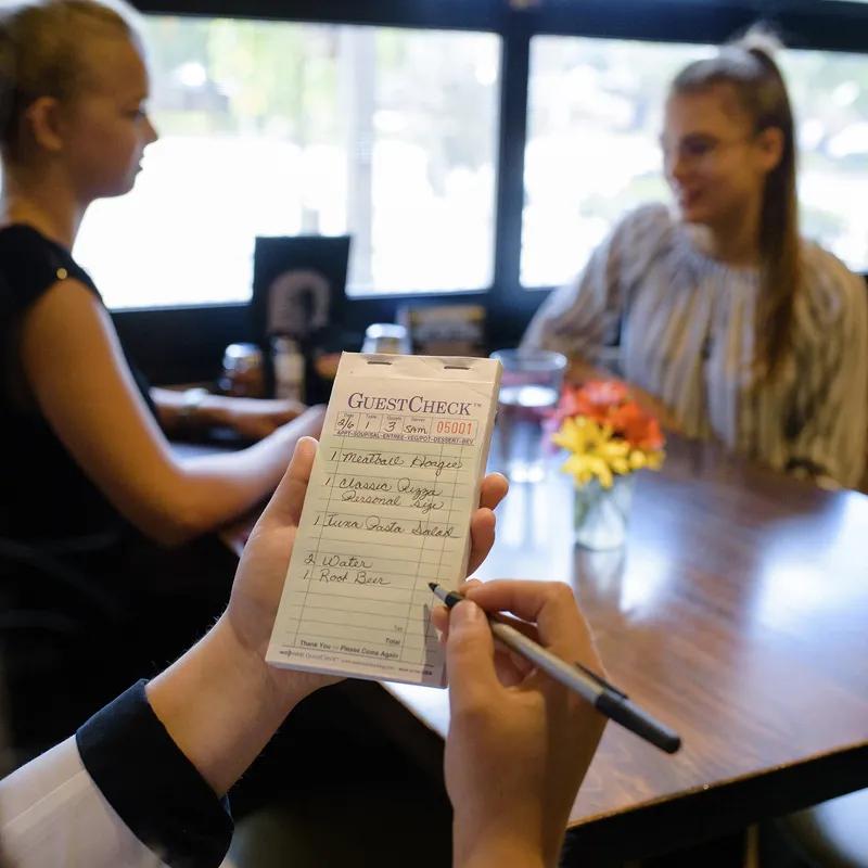 Guest Check 6.75X3.5 IN Green 2-Part 2500/Case