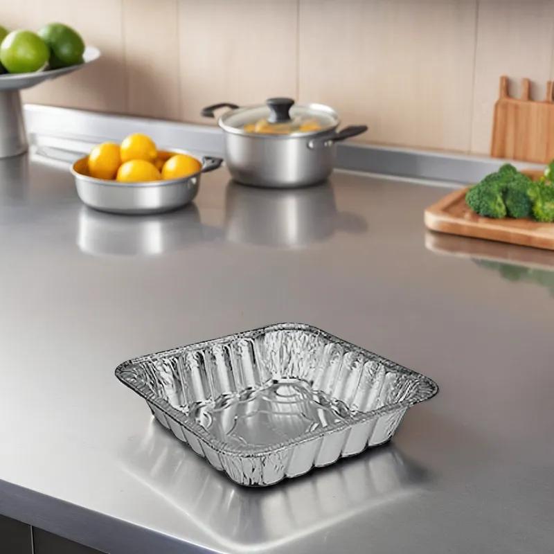 Chicken Pan 10 IN Aluminum Square 200/Case