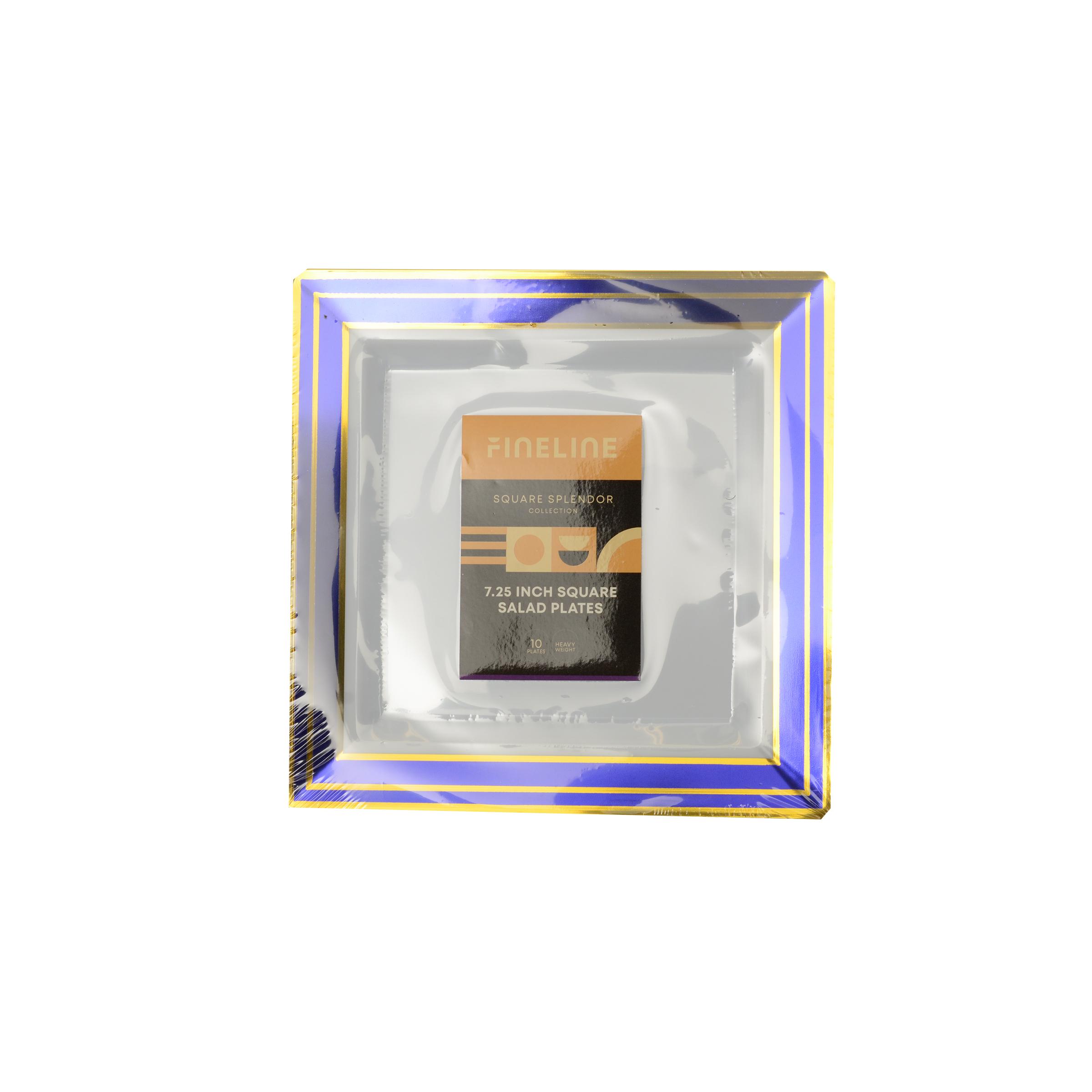 Plate 7 IN White Gold Square 120/Case