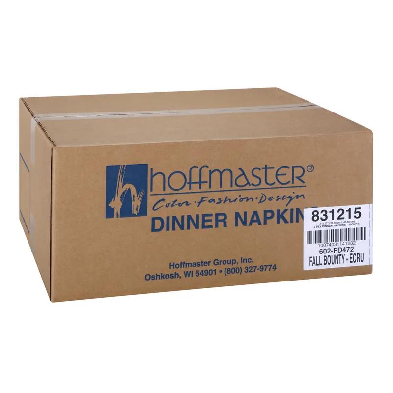 Dinner Napkins 17X15 IN Ecru Fall Bounty Tissue Paper 2PLY 250 Count/Pack 4 Packs/Case 1000 Count/Case