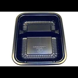 Take-Out Container Base 24 OZ PP Black Oblong 250/Case