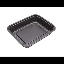 Take-Out Container Base 24 OZ PP Black Rectangle 250/Case