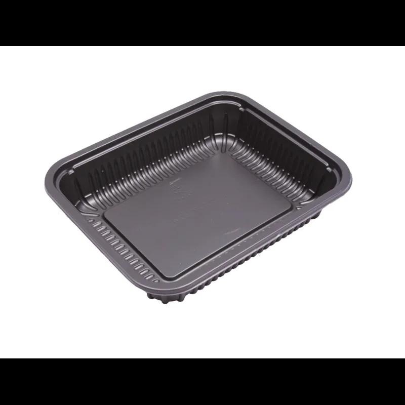 Take-Out Container Base 24 OZ PP Black Rectangle 250/Case