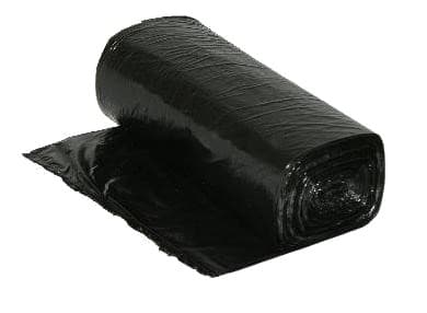 Heritage Can Liner 40X48 IN Black Plastic 12MIC Roll 25 Count/Pack 10 Packs/Case 250 Count/Case