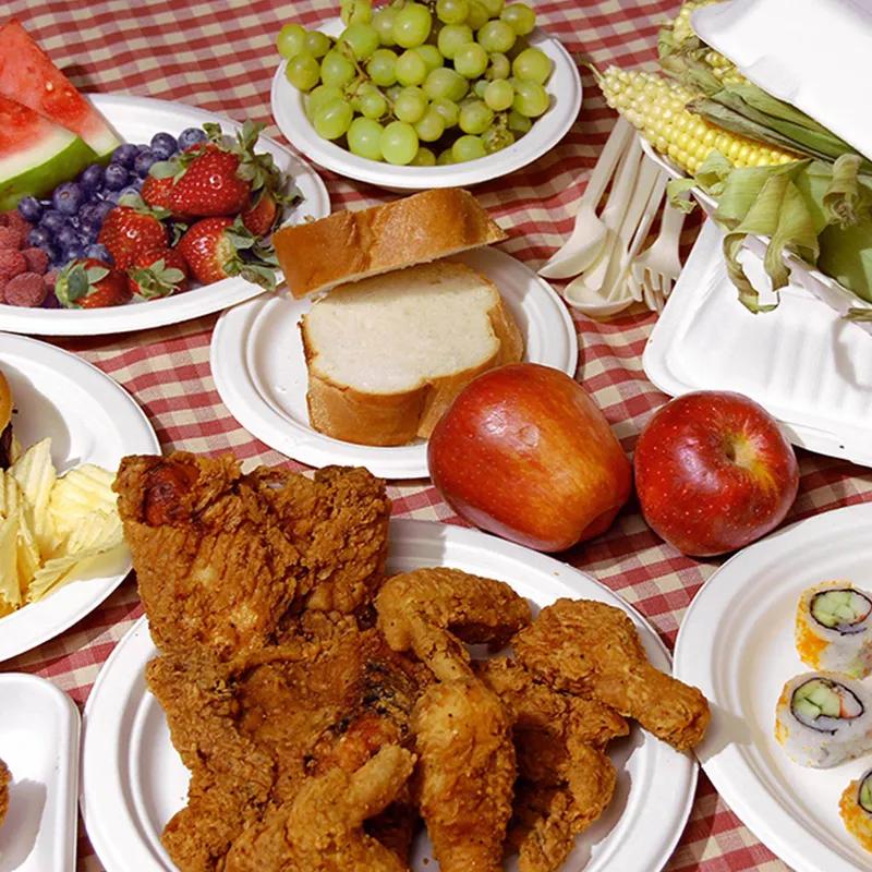 ChampWare Plate 9 IN Molded Fiber White Round Heavy Duty 500/Case