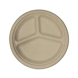 Plate 9 IN 3 Compartment Molded Fiber White Heavy Duty 500/Case