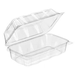 Essentials CrystalFresh® Cookie Loaf Hinged Container With Dome Lid 9.5X5.5X2 IN RPET Clear Rectangle 192/Case