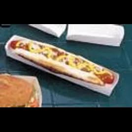 Hot Dog Food Tray 7X2.75X1.5 IN SBS Paperboard White Rectangle 1000/Case