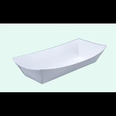 Hot Dog Food Tray 7X2.75X1.5 IN SBS Paperboard White Rectangle 1000/Case