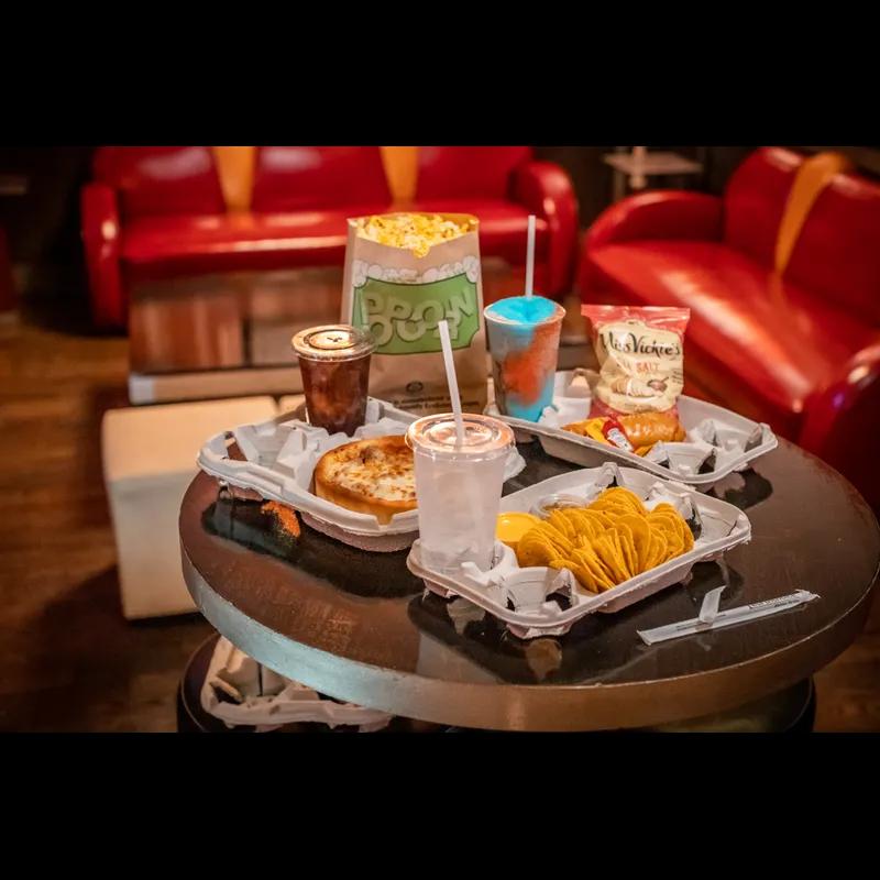 Cup Carrier & Tray 1.75X8.5X13.75 IN 4 Compartment Molded Fiber Natural For 8-24 OZ Without Handle 210/Case