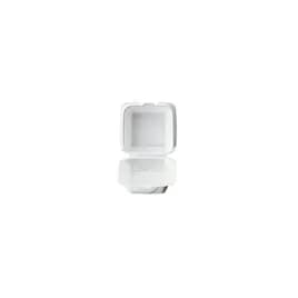 Take-Out Container Hinged With Dome Lid 5.25X5.25X2.75 IN Polystyrene Foam White Square 500/Case