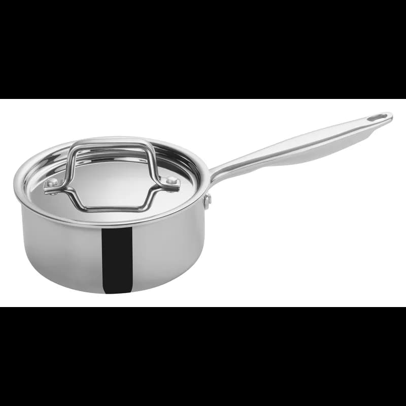 Tri-Gen Tri-Ply Sauce Pan 6.87X4.375 IN 1.5 QT 18/8 Stainless Steel Induction Ready 1/Set