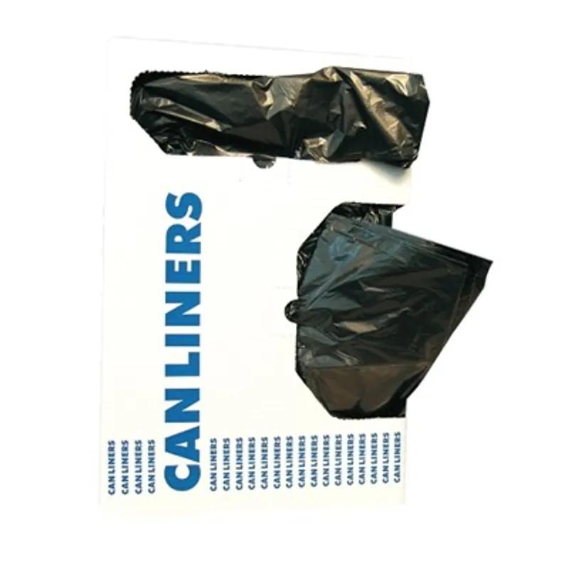 Heritage Can Liner 33X39 IN 33 GAL Black Reprocessed Resin 1.5MIL 100/Case
