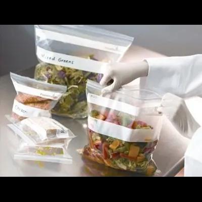Sandwich Bag 6.5X6 IN 1 PT LDPE 1.48MIL Clear With Double Zip Seal Closure Label Strip 500/Case