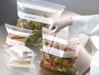 Sandwich Bag 6.5X6 IN 1 PT LDPE 1.48MIL Clear With Double Zip Seal Closure Label Strip 500/Case