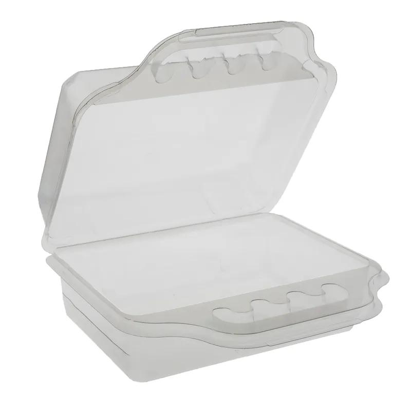 Lunch Take-Out Box Barn 7X6X3.75 IN PET Clear Rectangle 150/Case