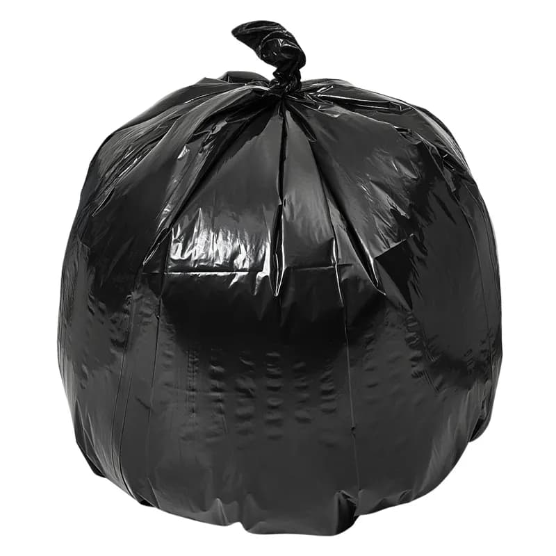 Heritage Can Liner 24X32 IN 12-16 GAL Black Plastic 0.35MIL 500/Case