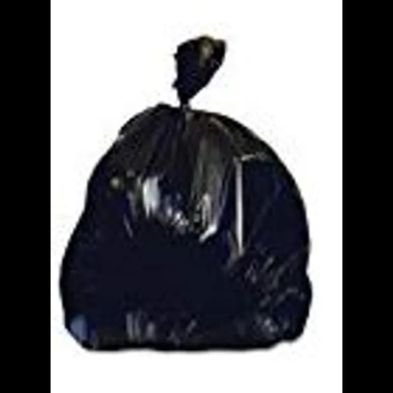 Heritage Can Liner 38X58 IN 60 GAL Black Reprocessed Resin 1.2MIL Star Seal 100/Case