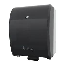 Tork H80 Paper Towel Dispenser 9.32X12.32X15.95 IN Plastic Wall Mount Translucent Black Hard Roll Mechanical 1/Each