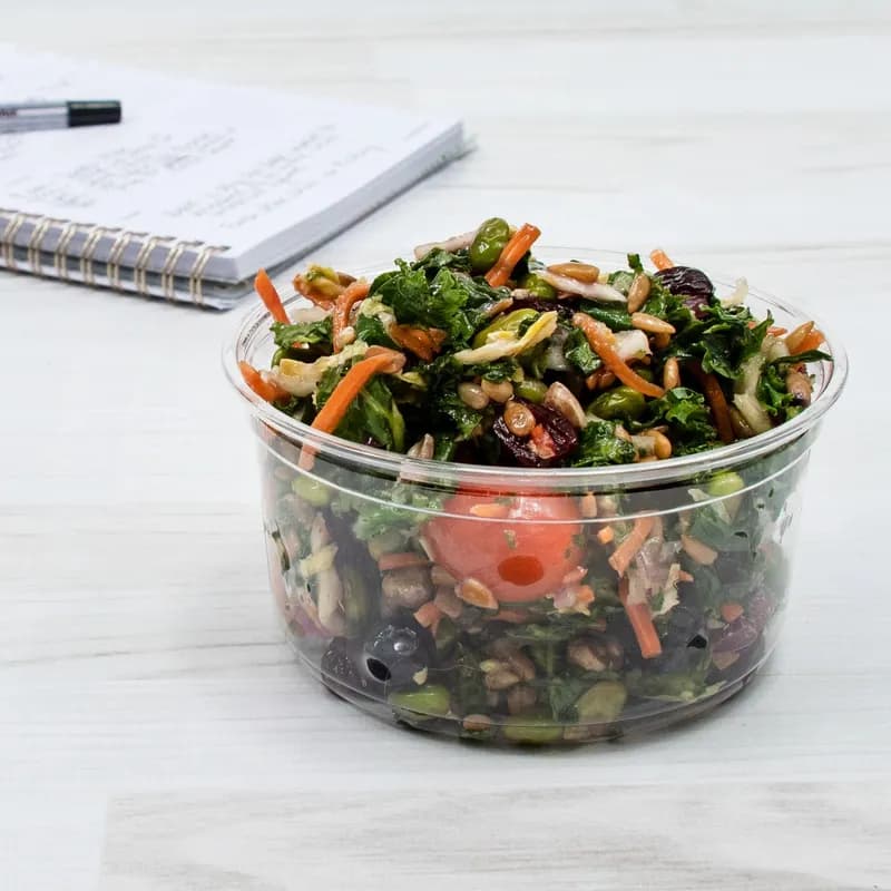 Solo® MicroGourmet® Deli Container Base & Lid Combo 12 OZ PP Translucent 25 Count/Pack 20 Packs/Case 500 Count/Case