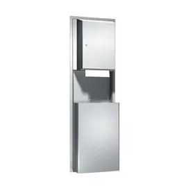 Traditional™ Paper Towel Dispenser 17.25X56X9.25 IN Stainless Steel Recessed With Trash Can 1/Each