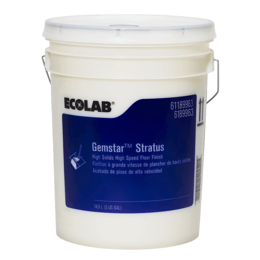 Gemstar Stratus Floor Finish 5 GAL Burnishing RTU 25% Solids 1/Pail