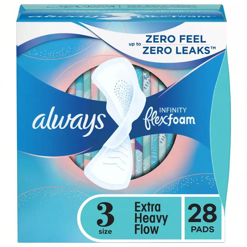 Always® Infinity Pad Size 3 Extra Absorbent 6/Case