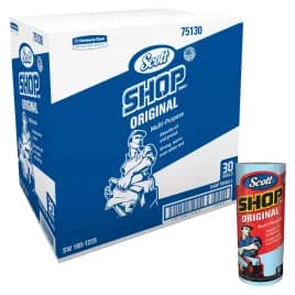 Scott® Shop Towel 11X9.4 IN Paper Blue Roll 55 Sheets/Roll 30 Rolls/Case 1650 Sheets/Case