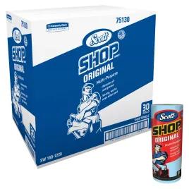 Scott® Shop Towel 11X9.4 IN Paper Blue Roll 55 Sheets/Roll 30 Rolls/Case 1650 Sheets/Case