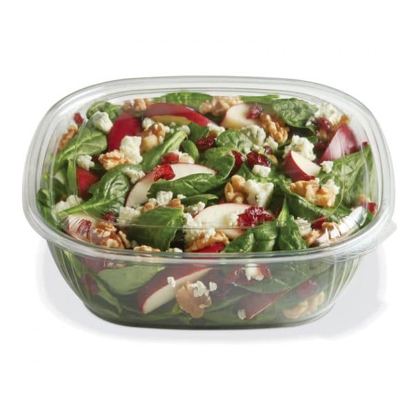 Fresh 'n Clear® Bowl 64 OZ PET Clear Square 150/Case