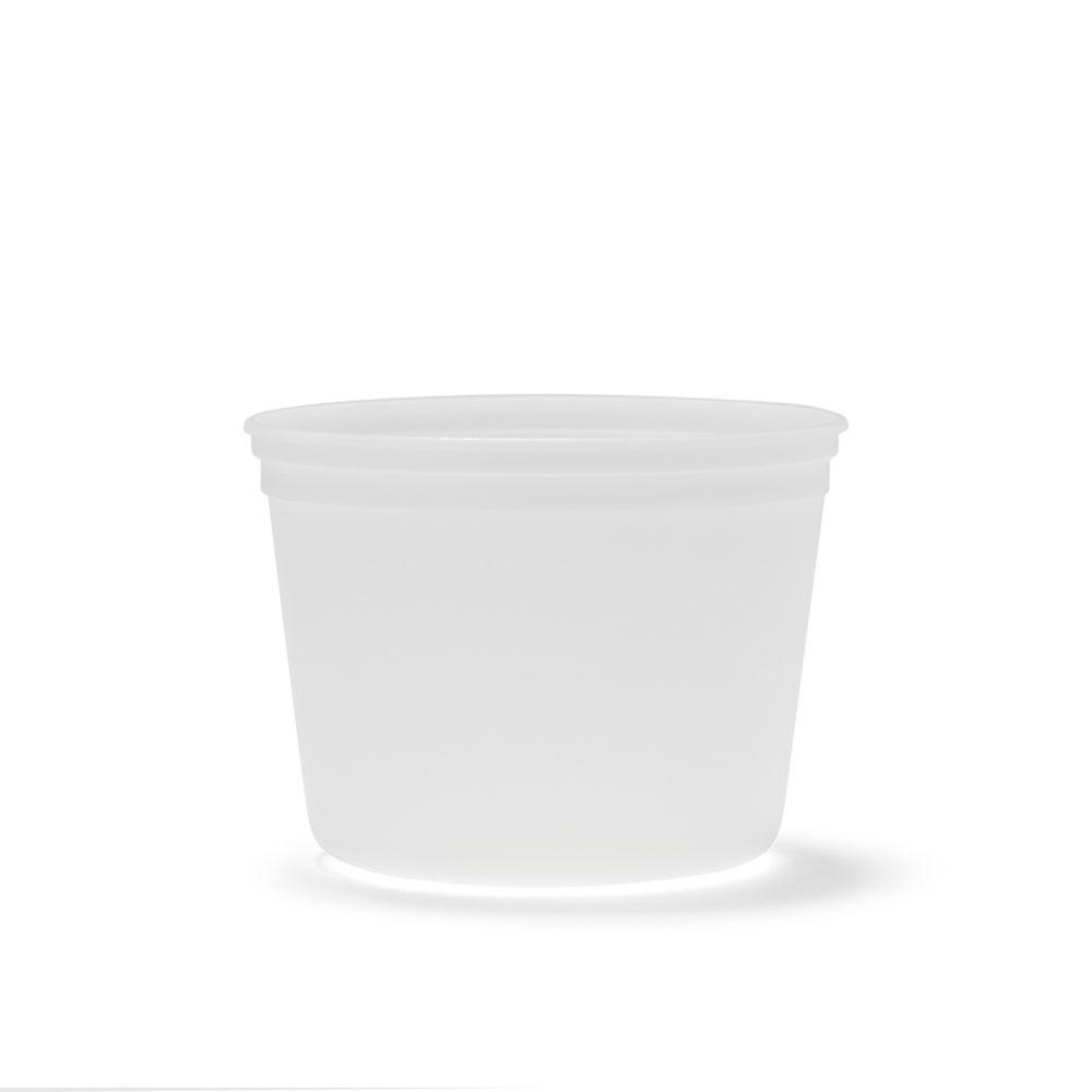 Bucket & Tub Base 64 OZ HDPE Translucent Round 225/Case
