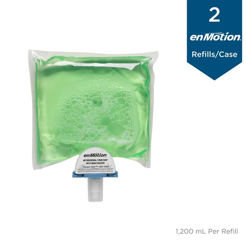enMotion® Hand Soap Foam 1200 mL Tranquil Aloe Green Antimicrobial BZK 2/Case