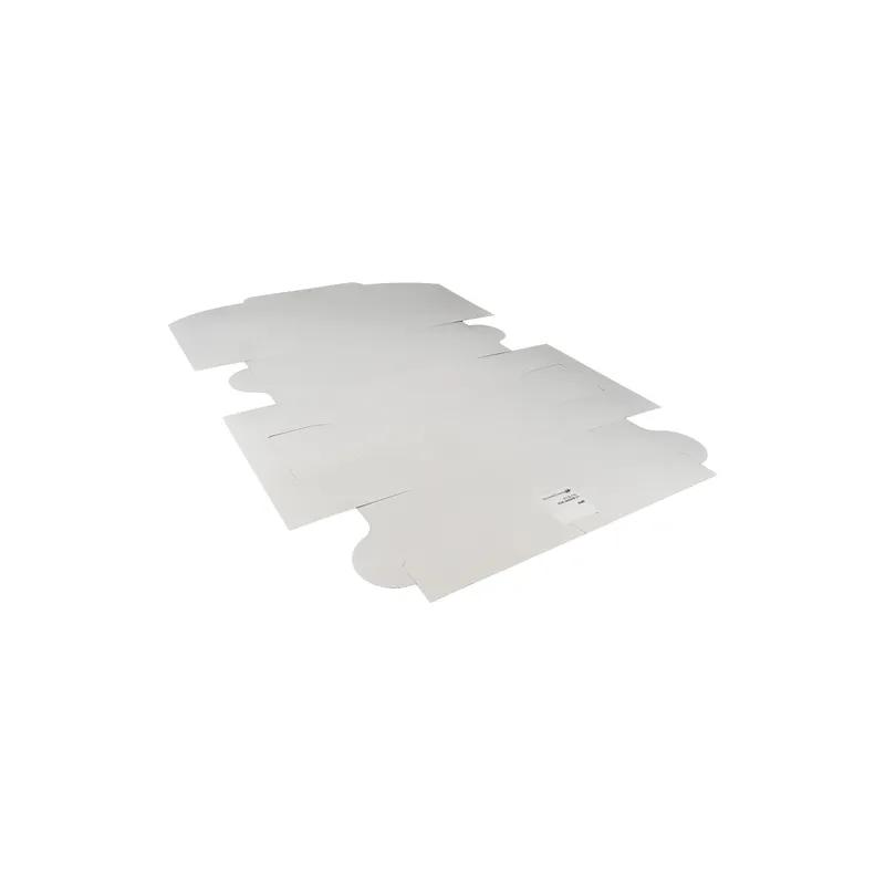 Bakery Box 10X10X6 IN Clay-Coated Kraft Board White Kraft Square Lock Corner Tuck Top 100/Bundle