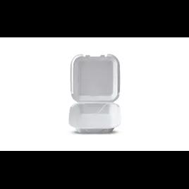 Take-Out Container Hinged Polystyrene Foam White 200/Case