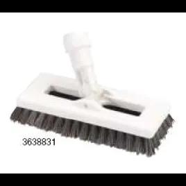 Carlisle Foodservice Products® Flo-Pac® Swivel Scrub Floor Brush 8 IN Plastic Polyester White 1/Each