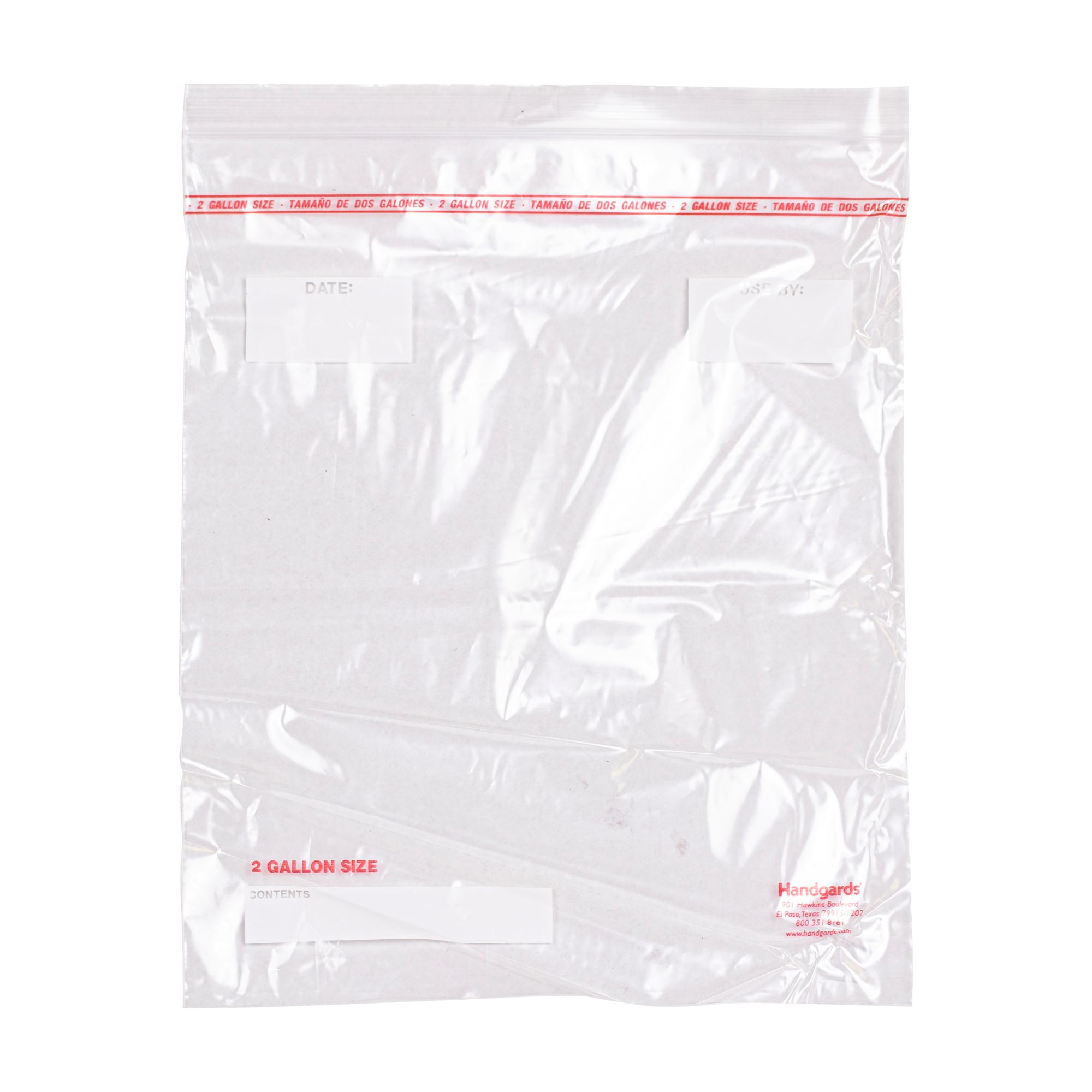 Zipgards® Storage Bag 13X15 IN 2 GAL LDPE Clear With Zip Seal Closure Reclosable 100/Case