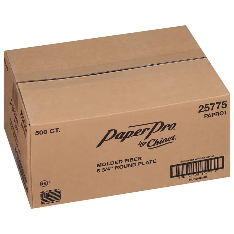 PaperPro® Naturals Plate 8.75 IN Molded Fiber Kraft Round 500/Case
