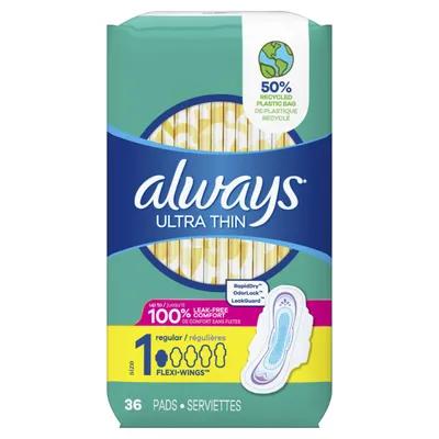 Always® Pad With Wings 216/Case