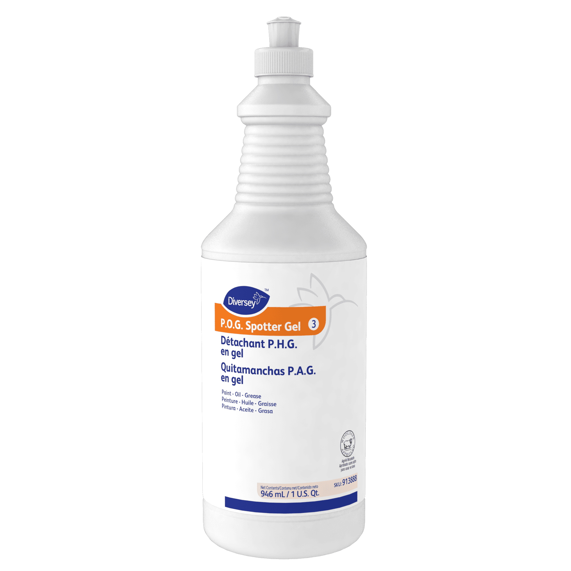 Diversey Fruity Scent Spot Remover 32 FLOZ Gel RTU Solvent-Based 6/Case