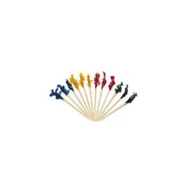 Sandwich Club Frill Pick 4 IN Wood Assorted 1000/Carton