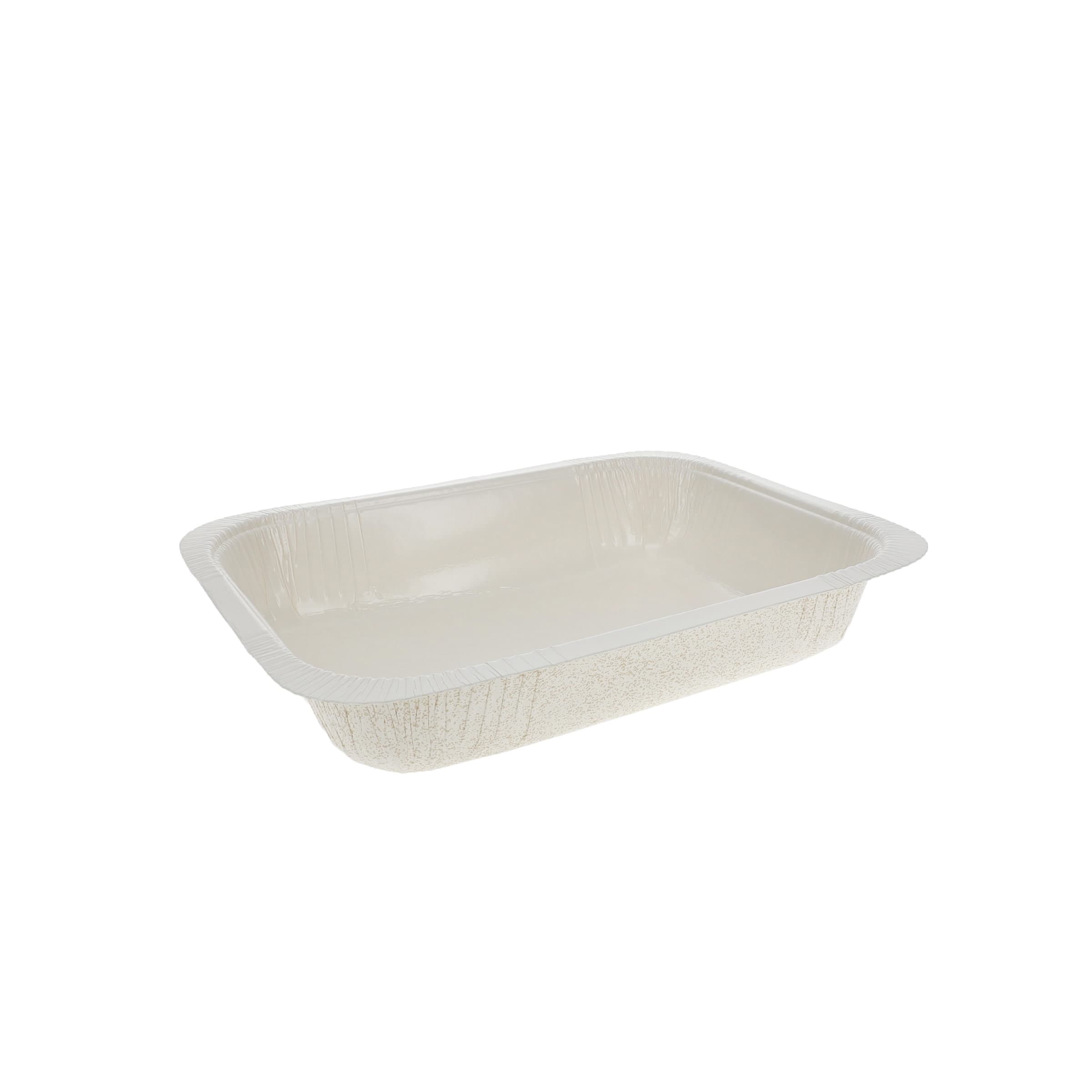 Pressware® Take-Out Tray Base 5.4X6.4X1.4 IN Paperboard White Rectangle 500/Case