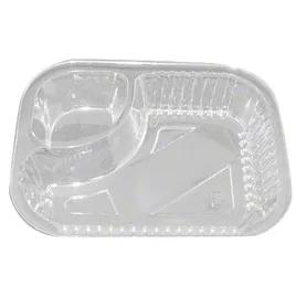 WNA Atrium Nacho Take-Out Tray Base Large (LG) 7.95X6.21X1.53 IN 2 Compartment OPS Clear Rectangle 500/Case