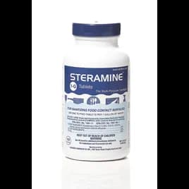 Luster® Professional Steramine Unscented Sanitizer Multi Surface Tablet Quat 150 Count/Pack 6 Packs/Case 900 Count/Case