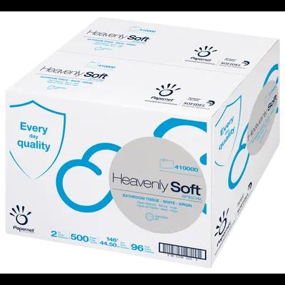 Heavenly Soft Toilet Paper & Tissue Roll 3.5IN X146FT 2PLY Embossed 1.61IN Core Diameter 500 Sheets/Roll 96 Rolls/Case