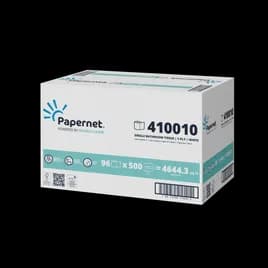 Papernet Double Layer Toilet Paper & Tissue Roll 3.5IN X146FT 1PLY White Embossed 1.61IN Core Diameter 96 Rolls/Case