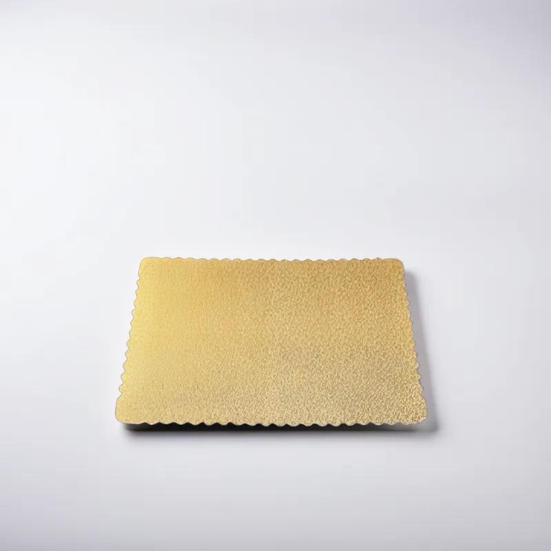 Cake Board Full Size 17.5X25.5 IN Gold Scalloped 25/Case