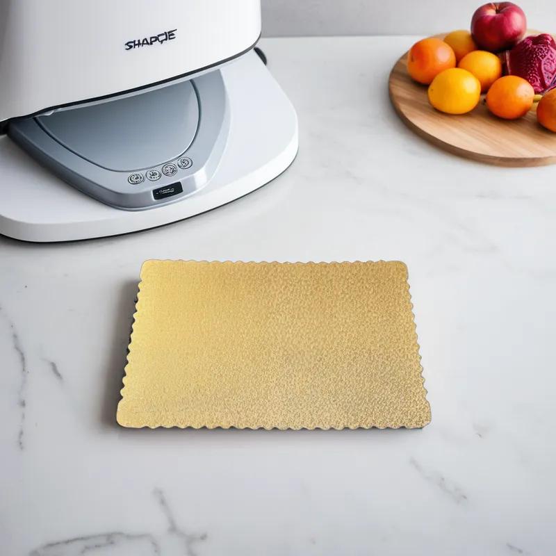 Cake Board Full Size 17.5X25.5 IN Gold Scalloped 25/Case