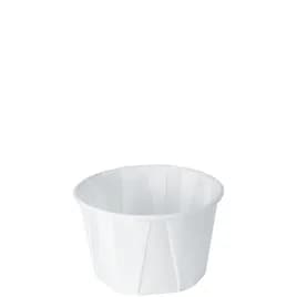 Solo® Souffle & Portion Cup 2 OZ Treated Paper White Round 250 Count/Pack 20 Packs/Case 5000 Count/Case