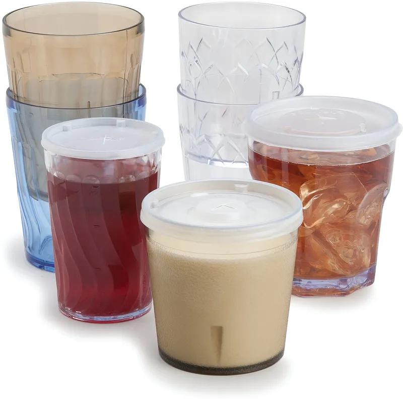Dinex® Cup Tumbler 9 FLOZ SAN Clear Swirl 72/Case